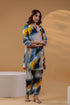 Abstract Printed Pure Cotton Tunic With Trouser